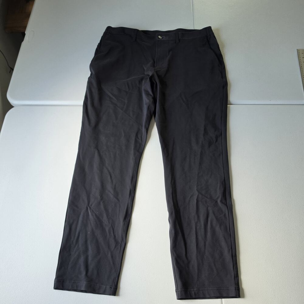 Public Rec Pants Mens 38x32 Gray Nylon Stretch Travel Chino Slim Fit Office
